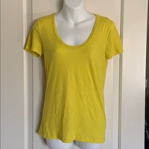 J. Crew yellow T-shirt  Sz s. Vintage collection